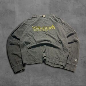 Y2K Oversized Boxy Volcom Skater Grunge Distressed Longsleeve Shirt